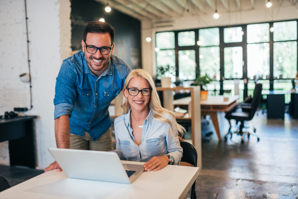 Two Creative Small Business Owners Planning their business moves