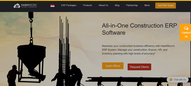 Hashmicro software Contractor business software