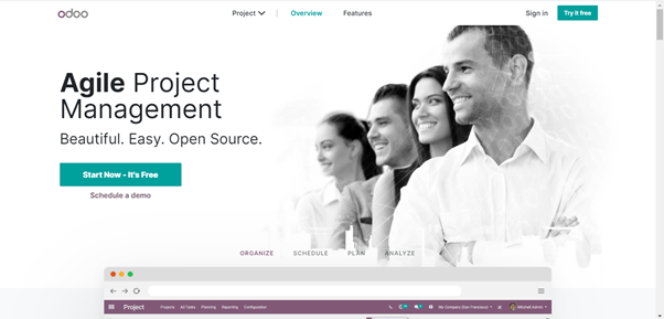 Odoo Contractor business software