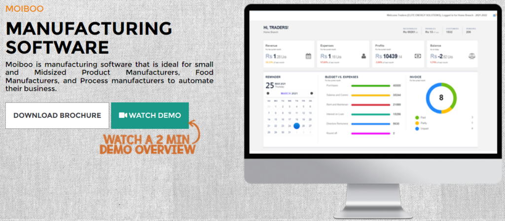 Moiboo Manufacturing Software