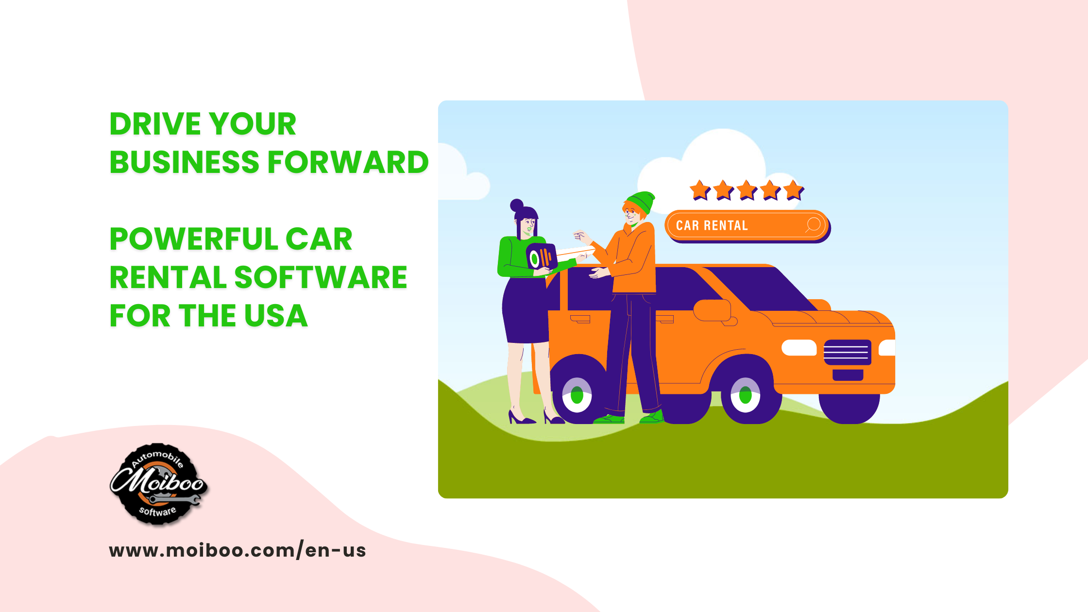 Powerful car rental software for USA United States of America
